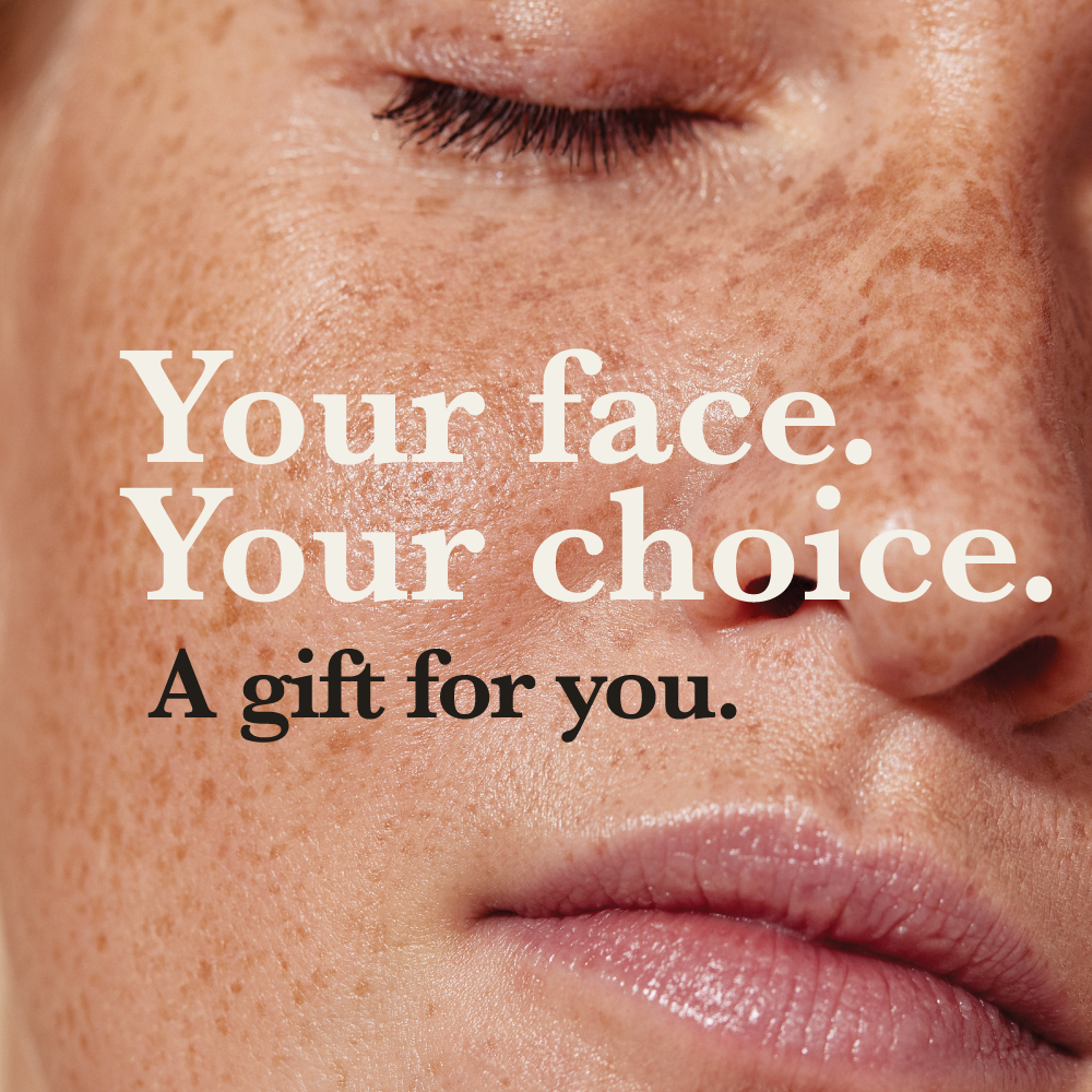 Your face. Your choice. FaceSmith gift vouchers, redeemable toward cosmetic injections, skin treatments or a consultation in Malvern.